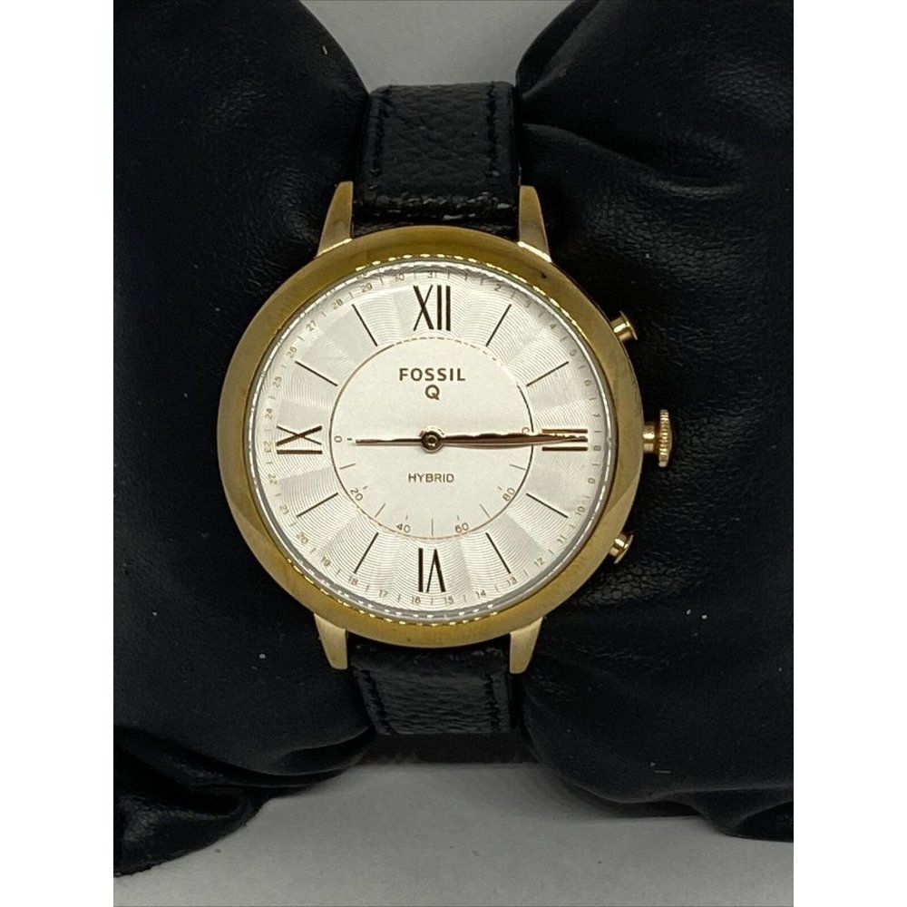 Fossil FTW5014 Women's Black Leather White Analog